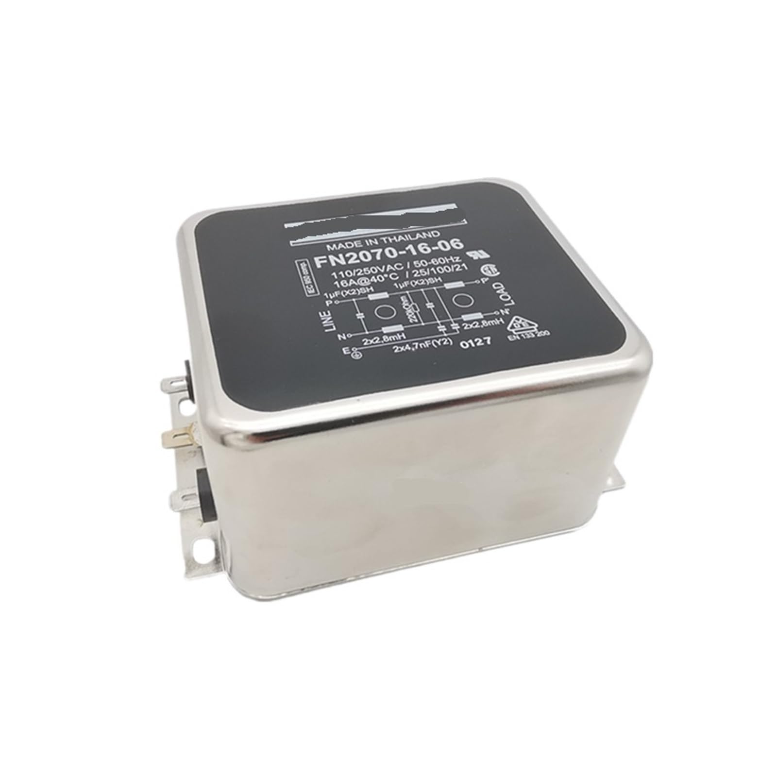 Filtre d'alimentation 220 V 16 A FN2070-16-06 pour réseau électrique