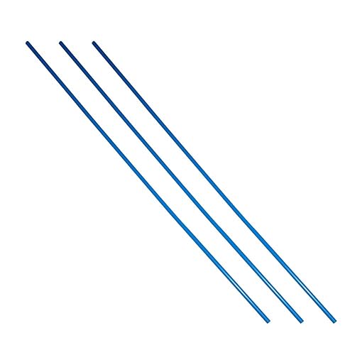 Miniatura 2 de Bettomshin 3 varillas de polioximetileno POM, 0.472in, diámetro externo, 3.3ft, longitud de 3,28 pies, redondas, de plástico, redondas, color azul