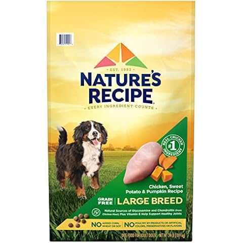 Nature’s Recipe Grain Free Large Breed Chicken, Sweet Potato & Pumpkin Recipe Dry Dog Food, 24 lb. Bag Cover