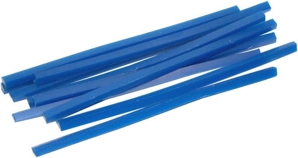 Grobet USA Blue Wax Wires, Square, Gauge 6, 2 oz. Box