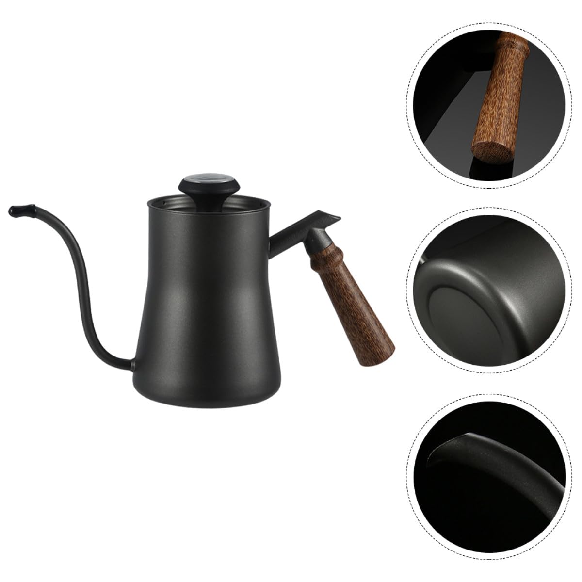 Milisten Tetera y Diseño Chic de 550 Ml Filtro de Goteo de Acero Inoxidable Mango Ergonómico para Infusiones de Té y Café en Casa