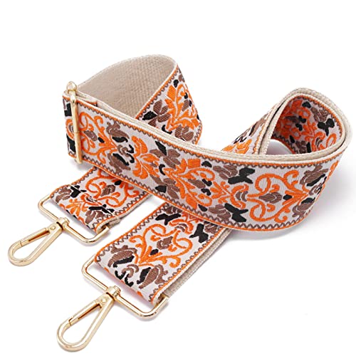 Schulterriemen Für Taschen Taschengurt Breit Damen Bunter Verstellbarer Taschenriemen Zubehör Schultertasche Strap Umhängegurt Breit Bag H03 Gold/5cm Cover