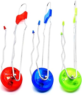 Toyfofmine 3 Pieces Retro Magic Rail Twirler Flashing Magnetic Gyro Wheel with Rotating Lighting Effect Vintage Fidget Toy Magnetic Gravity Defying Stunt Toy for Adults, Boys, Girls