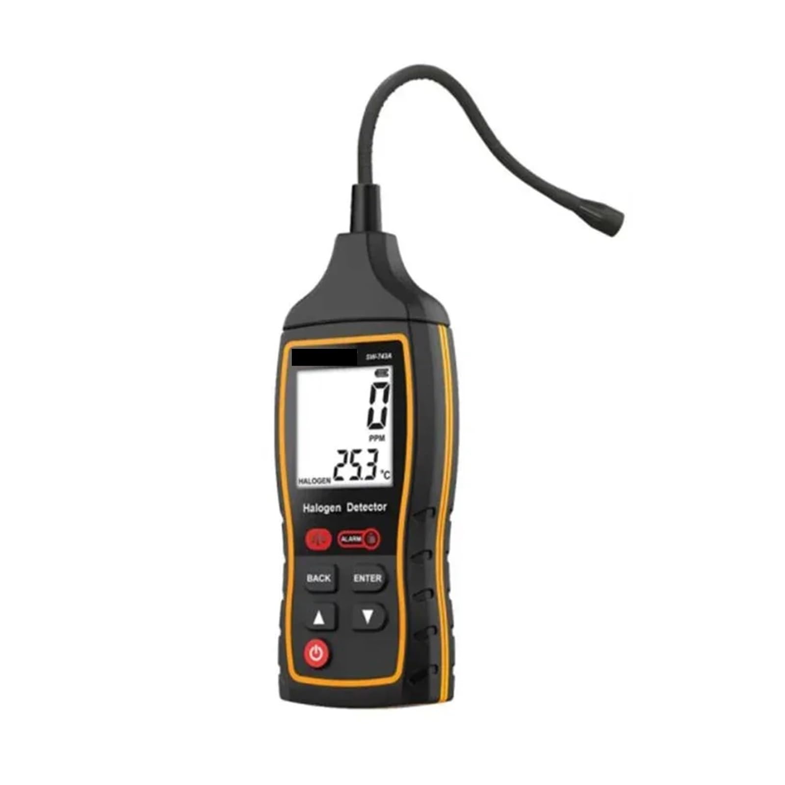 Detektor gazu, SW-743A Detektor gazu halogenowego 0-1000PPM Podświetlany LCD Wodoodporny Wielofunkcyjny System Klimatyzacji Chłodnictwa