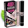 400X Pure Silk Fiber Lash Mascara [Ultra Black Volume and Length], Longer & Thicker Eyelashes. Waterproof, Long Lasting, Instant & Very Easy to Apply, Smudge-proof, Hypoallergenic