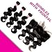 ZILING Hair Brazilian Virgin Body Wave Hair Bundles with Closure 8A 100% Unprocessed Brazilian Body Wave Human Hair Weft with Lace Closure … (14 16 18 +12 frontal)