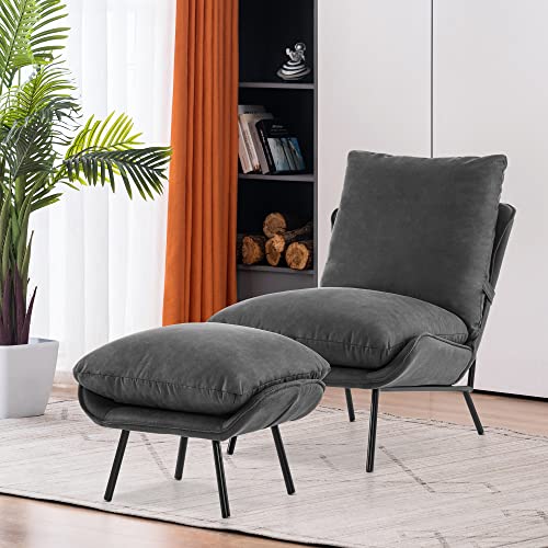 Sillón Plegable Leathaire Gris oscuro miniatura 2