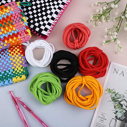 Aodaer 288 Pieces Loom Potholder Loops Weaving Loom Loops Elastic Potholder Loops Weaving Craft Loops Refill With Multiple Colors For Diy Crafts Supplies Favors, Compatible With 7 Inch Weaving Loom #TOP3
