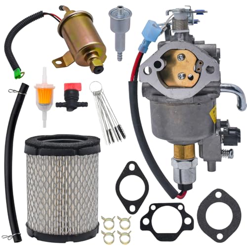 JDLLONG A042P619 Carburetor Kit for Onan Cummins Microquiet 4000 Watt 4KYFA26100 4KYFA26100P 4KYFA26100K Carb A041D736 A042P622 146-0785 146-0803 with 149-2311 Fuel Pump and 1403280 Air Filter