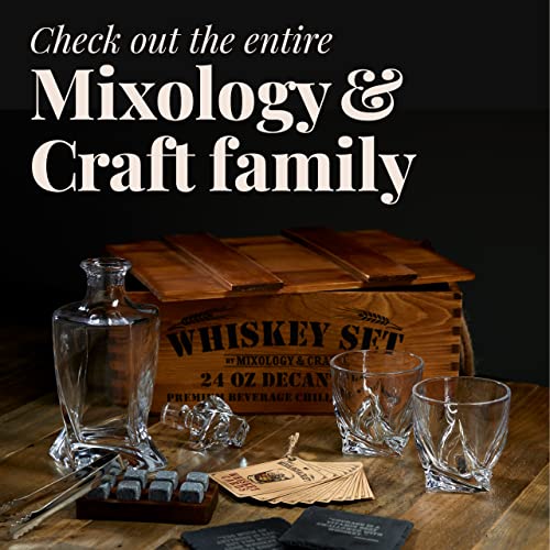 Mixology & Craft Whiskey Stones - Cube-Shaped Granite Chilling Whiskey Rocks Set Of 6, Are Great Whiskey Gifts For Men And Groomsmen Gifts - Chalk Grey #TOP7
