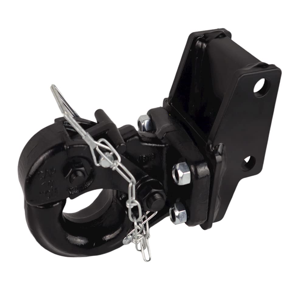 Shocker Adjustable Pintle Hook & Mount Plate Attachment - 10 Ton - 20,000 lbs GTW