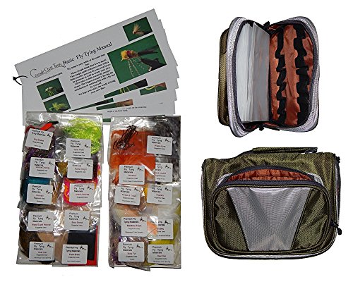 Cascade Bass/Panfish Fly Tying Material Kit with Essentials Tying Materials Bag
