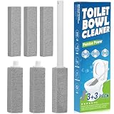 6 Packs Pumice Stone Toilet Bowl Cleaner, Pumice Stone for Cleaning, Powerfully Cleans Hard Water Rings, for Cleaning Toilets, Bathtubs, Grills, Swimming Pools, Sinks
