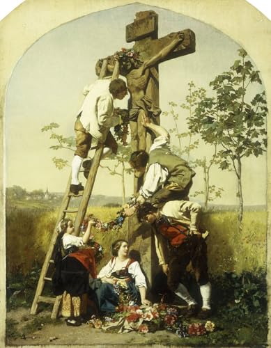 Pintura murales decor de lienzo de Gustave Brion oleo impreso alta definicion 60x90
