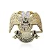 Scottish Rite 32nd Degree Masonic Lapel Pin Badge