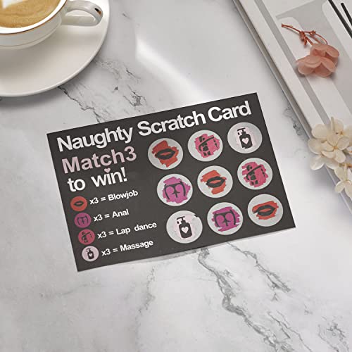 Cj&M Funny Naughty Gift For Him, Naughty Scratch Card, Adult Scratch Card, Birthday Gift For Him, Adult Gift For Boyfriend, Rude Gift For Him, Surprise Your Boyfriend, Husband, Or Other Half With This Sexy, Funny Scratch Card #TOP1