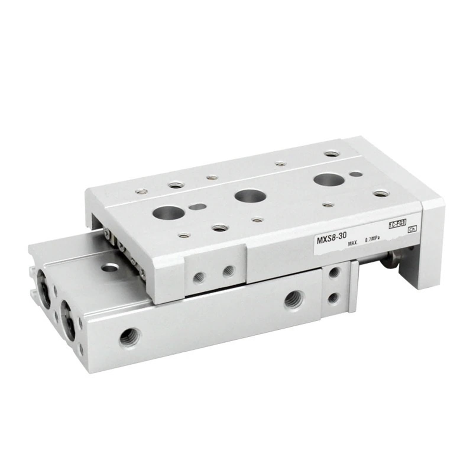 Table à glissière pneumatique MXSL à double tige pour guidage fluide