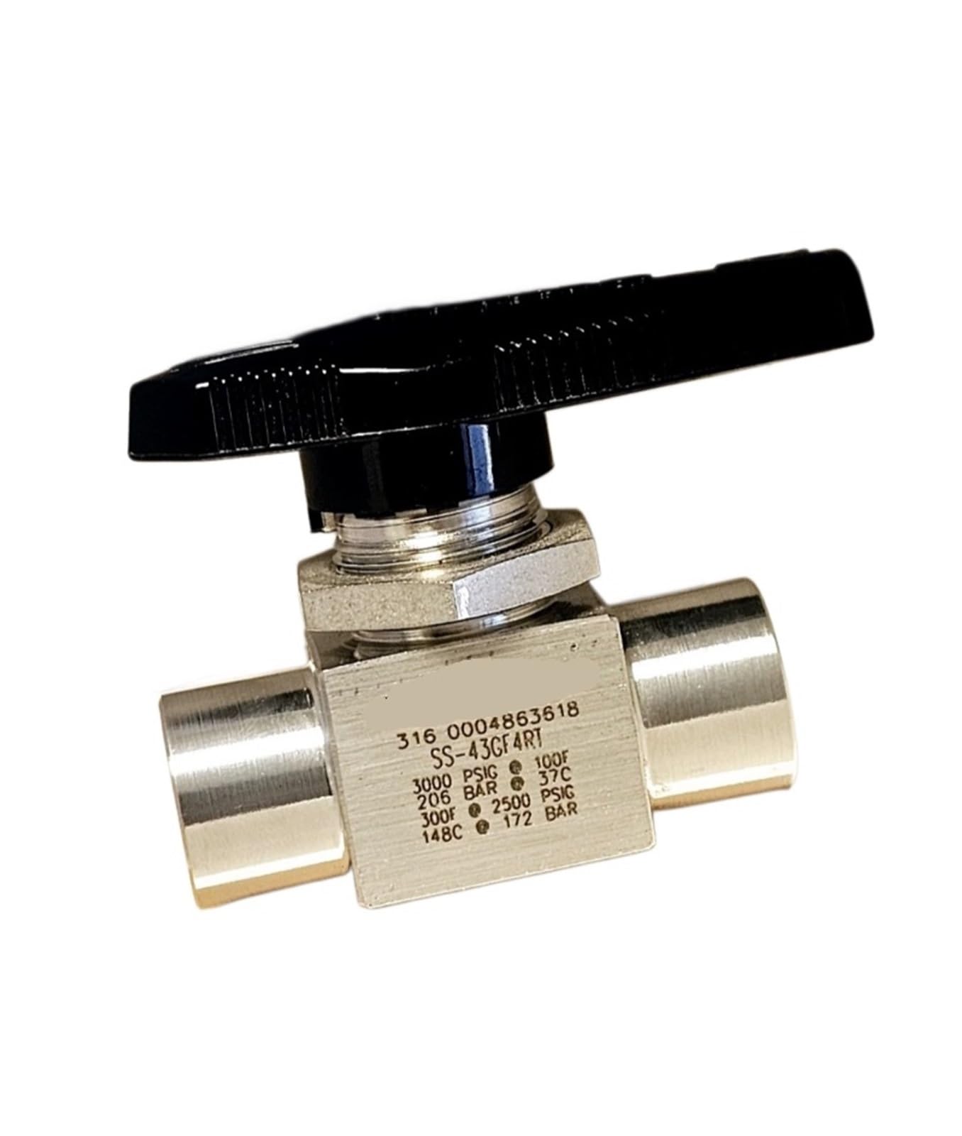 Hqdrcy One Color 316 Stainless Steel Ball Valve Ss-43Gf4rt 1/4In Npt For Industrial Automation