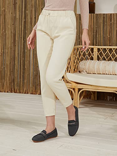 JBB Women's Knit Driving Loafers Penny Moccasins Comfortable Slip on Walking Boat Shoes