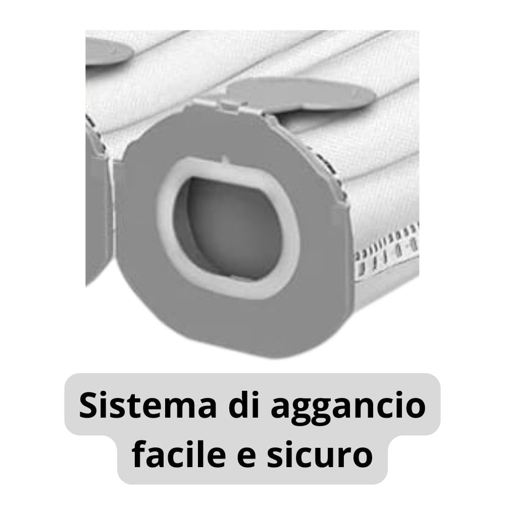 KIT - 12 Sacchetti Folletto Compatibili Vk7s Vk7 Fp7s Fp7 (12+5)