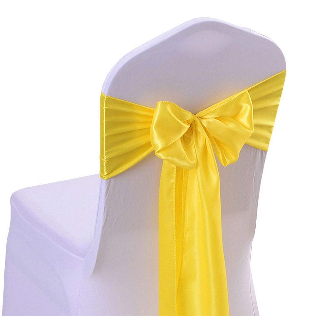 Nœud de chaise en satin bleu ruban décoration mariage anniversaire
