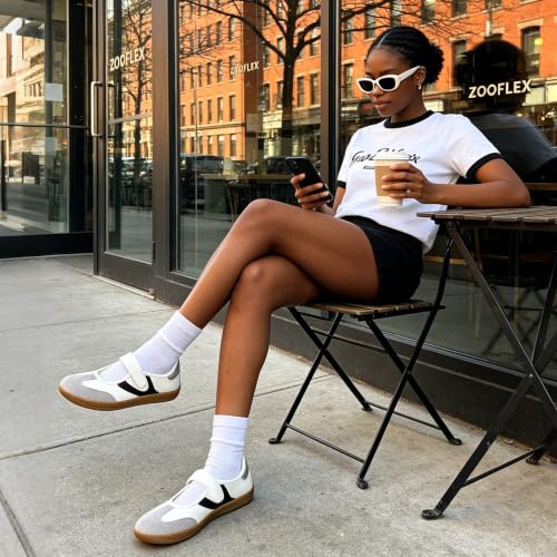 ZOOFLEX Women's Mary Jane Sneakers Wide Toe Box Flats Lightweight White by ZOOFLEX - Used condition - Image 3