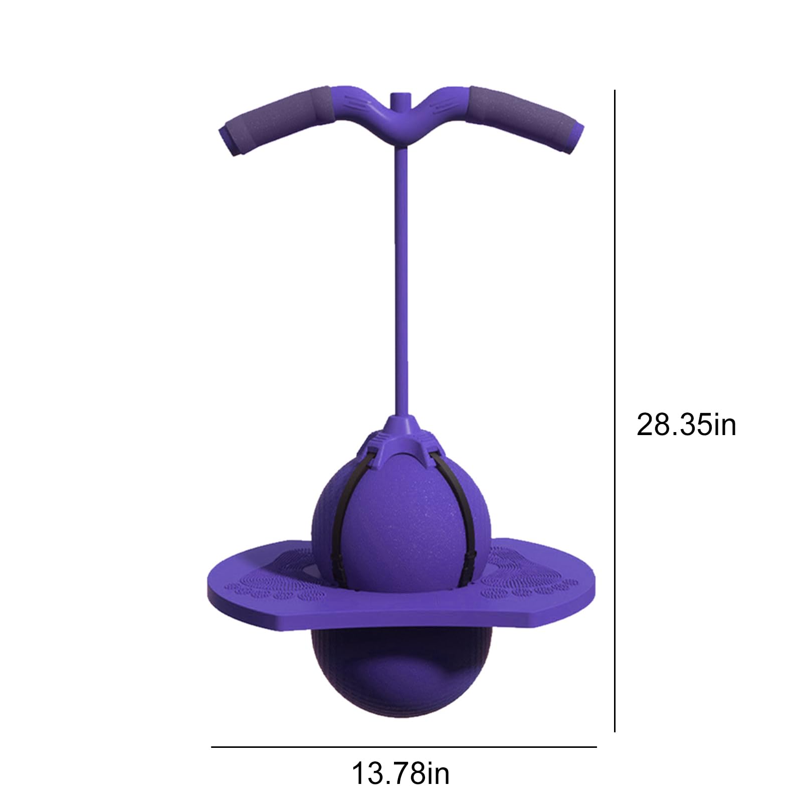Balance Jumping Ball with Handle, Fun Stick Pump Bounce Balls for Kids & Adults, Anti-Slip Balance Ball Bounce Board - Image 9