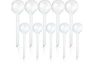 10 Pcs Clear Plant Watering Globes: Keep Your Plants Hydrated Effortlessly