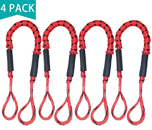 Abeauty 4X Bungee Dock Line Mooring Rope Boat Kayak Jet Ski 3.5ft