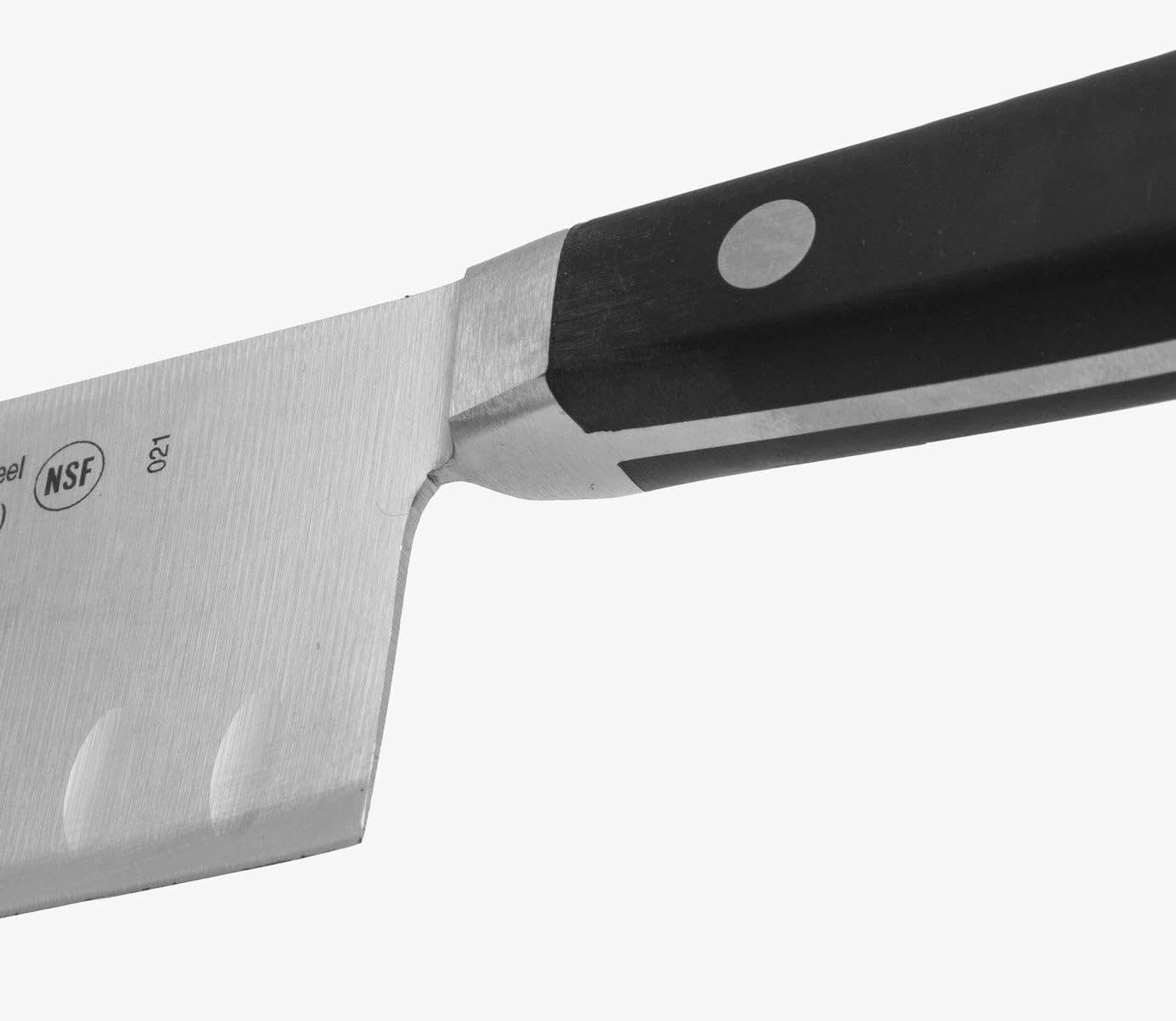 Arcos Opera - Cuchillo Santoku - Acero Inoxidable Forjado NITRUM 180 mm - Mango POM Color Negro