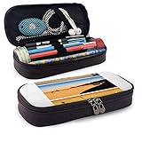 ✏️Versatile: This can be used as pen/pencil bag as well as makeup pouch, coin purse. Perfect for hold pens, pencils,cosmetic and any other small accessories.It is made of waterproof material to protect things inside.