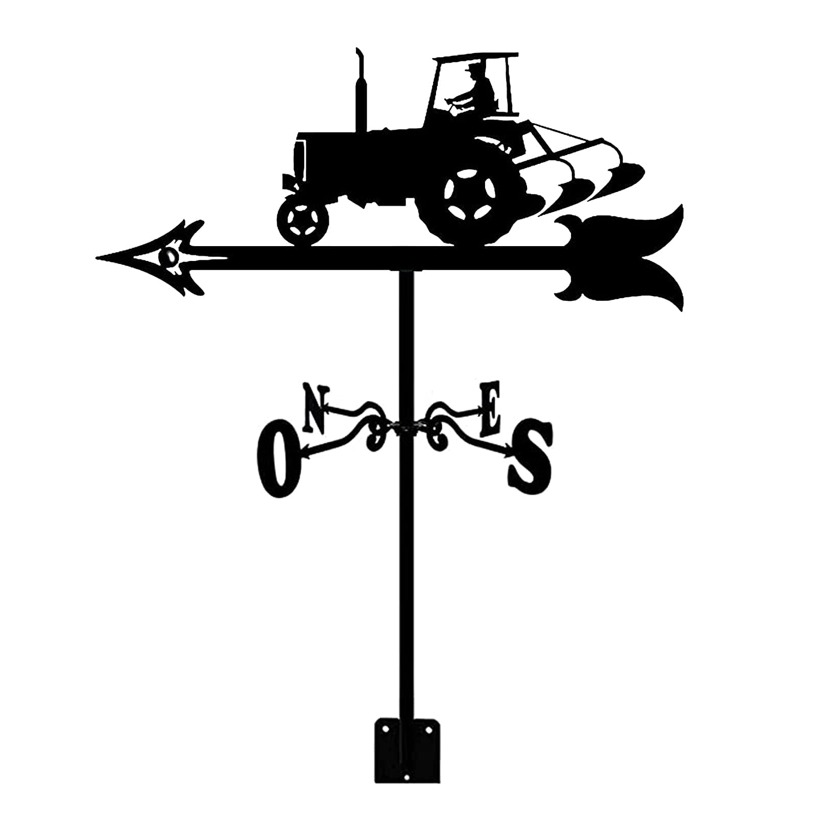 WIQUYBML Garden Weather Vanes Wind Vane with Coating Direction Indicator Weathercock Stainless Steel for Patio Yard Ornament