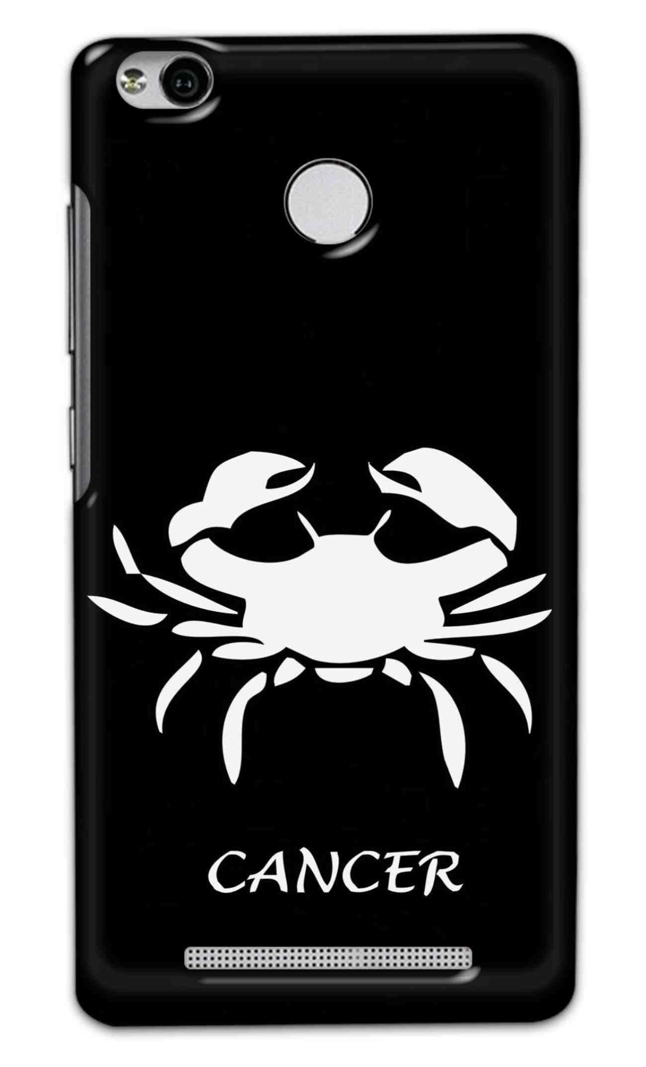 NDCOM for Cancer Zodiac Sign Printed Hard Mobile Back Cover Case for Redmi 3s Prime