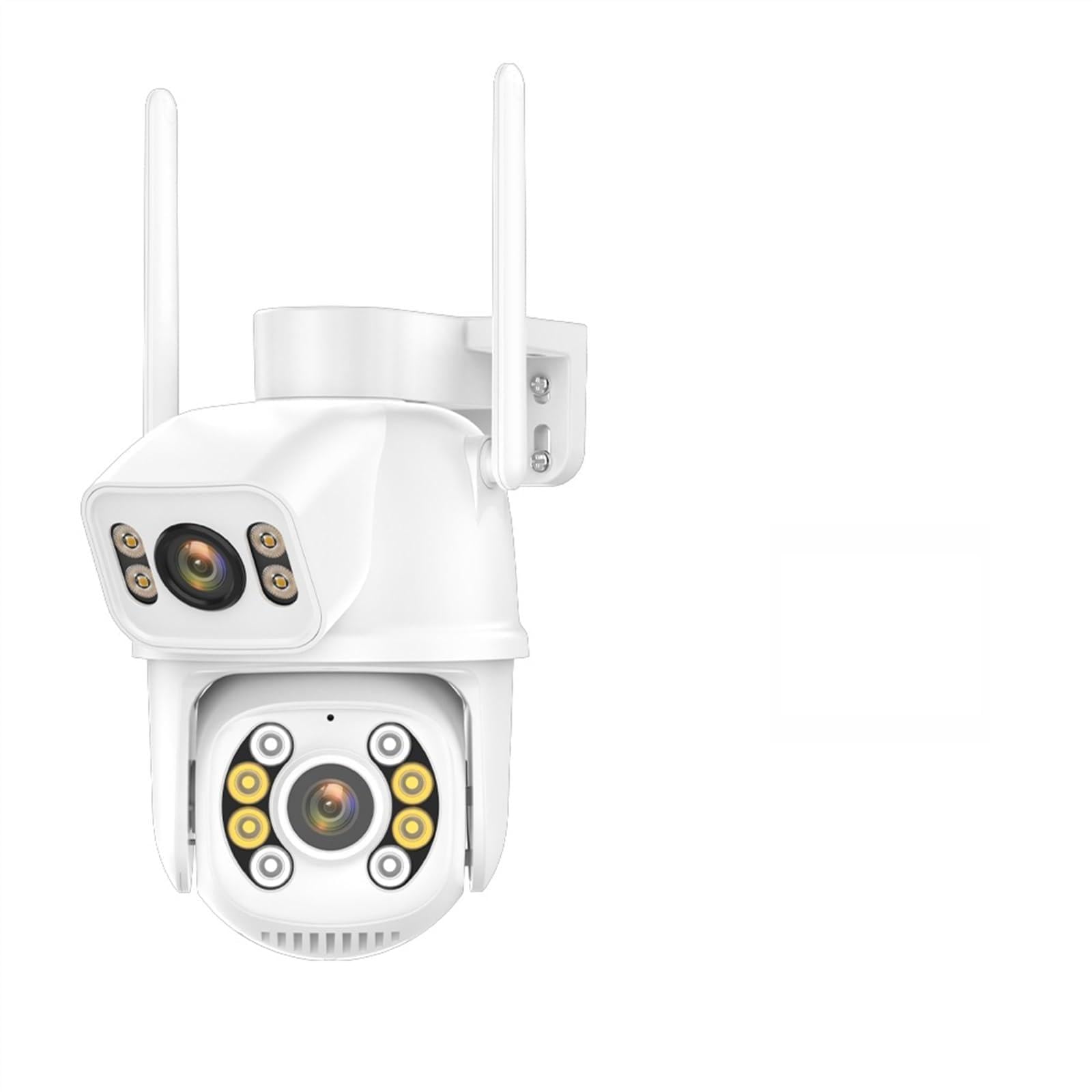 CVFRDD IP Camera 4MP/9MP HD Outdoor Dual Lens PTZ Camera Ai Tracking Security Video Surveillance 4K Police Light Alarm(4MP With 64G)
