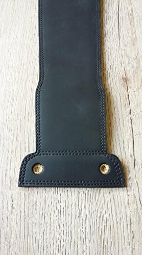 Correa de depósito Ducati Scrambler 400 800 cuero negro protector tanque 6