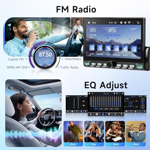 Radio para autos con pantalla táctil de 7 pulgadas miniatura 5