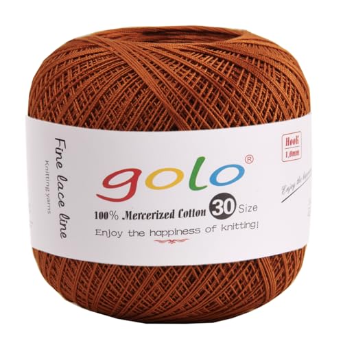 Image of golo Crochet Thread Crochet Yarn for Hand Kniting Tatting Yarn 201