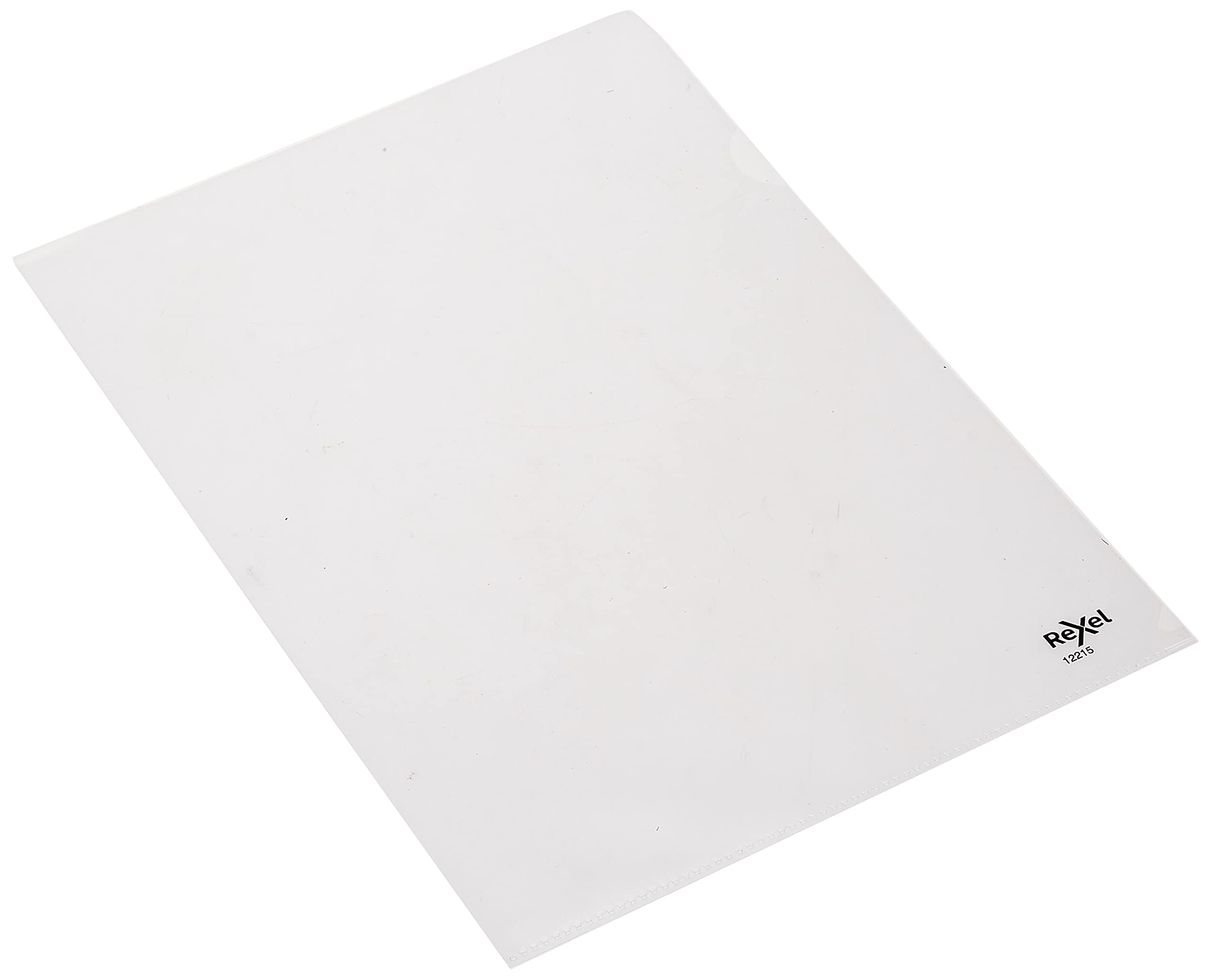Rexel Sichthüllen (Polypropylen, kopiersicher, mit Prägung, Ober-/Unterblatt bündig, Format A4) 100 Stück transparent