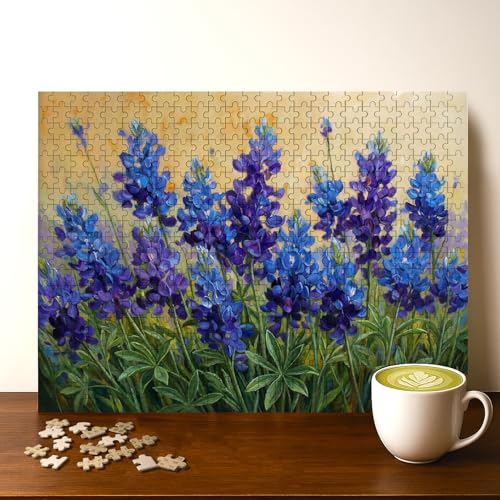 Casse-tête Bluebonnet du Texas 500 pièces bois 20 x 15 po