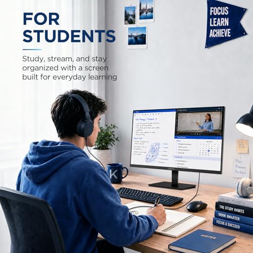 Image of KOORUI 24-inch Computer Monitor, 144Hz FHD VA, 4000:1, Adaptive Sync | 125% sRGB, TUV Eye Care, HDMI /VGA, VESA Mount and Tilt for Study, Work, Streaming and Play, Home Office