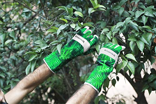 Miniatura 4 de Guantes De Jardinería De Cuero Para Mujeres, Hombres Y Mujeres, Protección Corta Y Larga Del Antebrazo, A Prueba De Espinas, Transpirable, Piel De Cabra De Elastano, Guantes De L, Guantes Largos