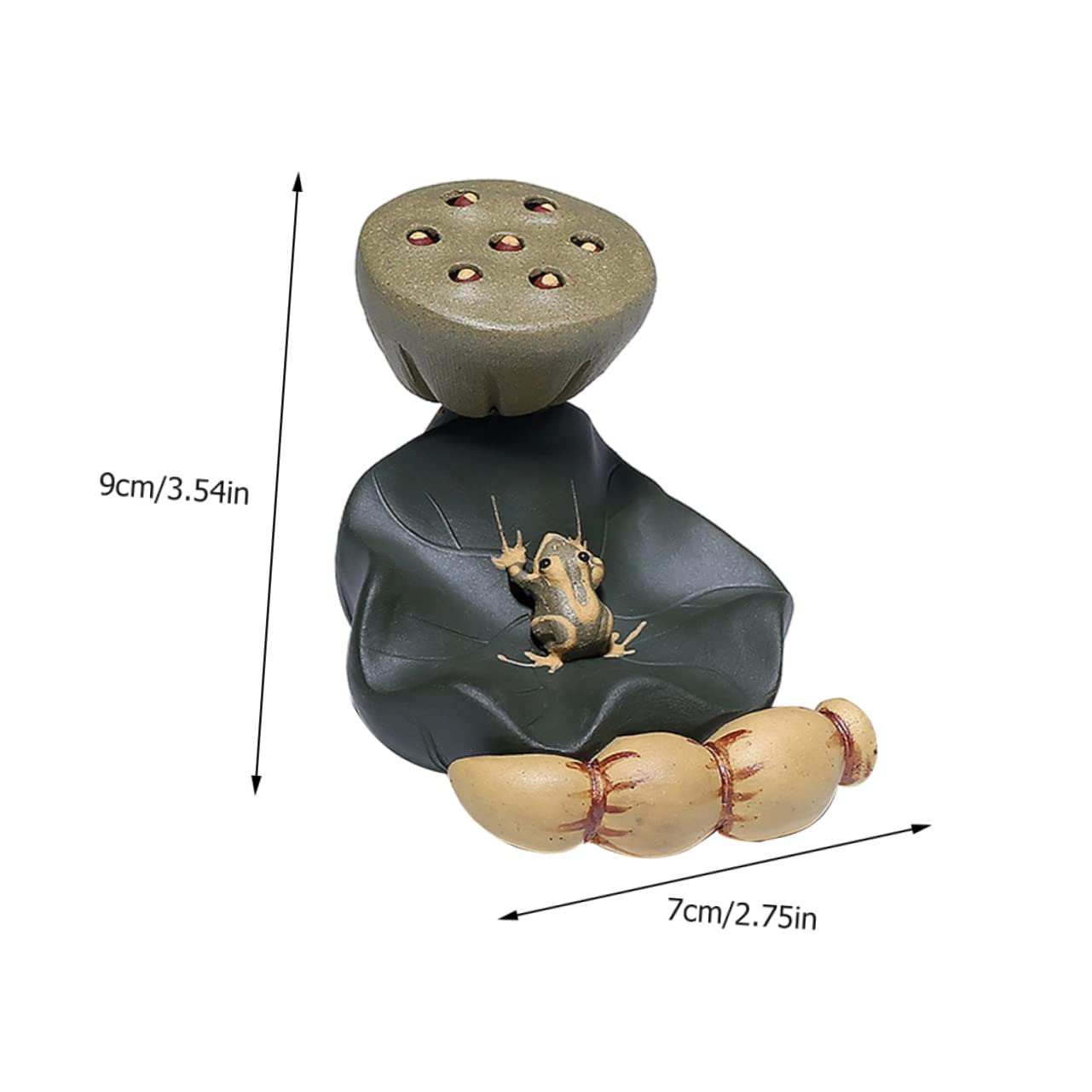 Cabilock 1Pc Purple Root Lid Holder Creative Desktop Decor for Tea Cup Lid Stand Heat Resistant Teapot Ornament Unique for Tea Lovers and Collectors