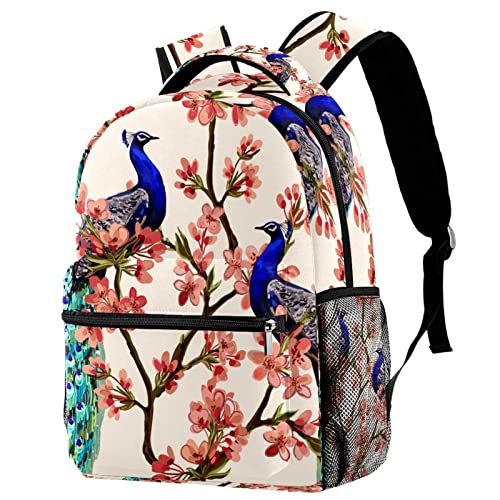 Sac à dos de voyage paon multicolore au design soigné et confortable