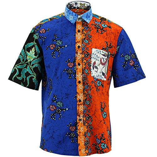 Chemise traditionnel batik à manches courtes Loud Originals au design patchwork unique