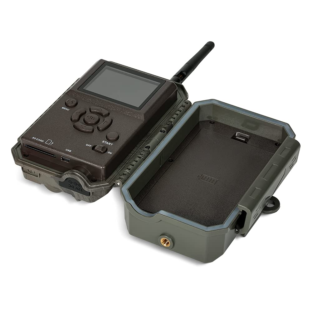 GardePro E8 Fototrappola WiFi Bluetooth con App, 64MP 1296P H.264 Vidéo, Fototrappola Notturna, IP66 Foto Trappola per Animali, 0,1s Tempo di Attivazione, Visione Notturna Fino a 30m, No-Glow IR LEDs