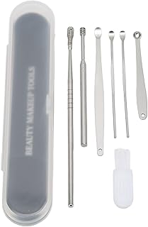 Spring Earwax Cleaner Tool Set, 7Pcs Spring Earwax Cleaner Tool Set Portable Stainless Steel Ear Pick Set for Ear Cleaning