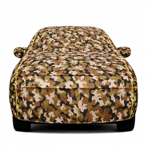 Image of Magic 6-Layer 100% Waterproof Custom Fit Car Cover for Mahhindraa Thar (All Models) Army | UV, Heat, Rain, Dust & Scratch Resistant | All Weather Outdoor & Indoor Full Body Car Cover