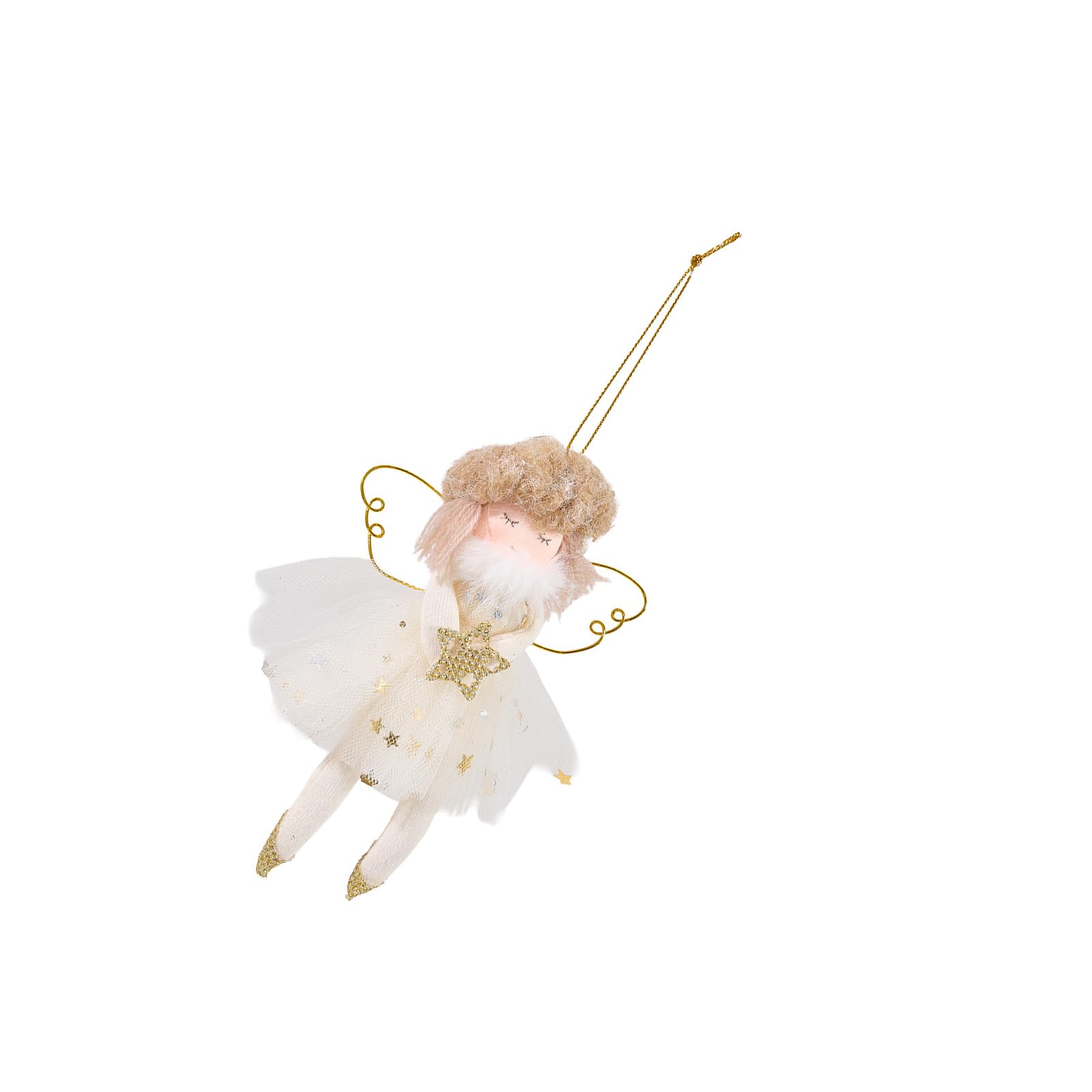 Jazuaiao Angelic Fabric Doll Ornament for Christmas Tree Holiday Home Party Decoration Christmas Tree Decorations