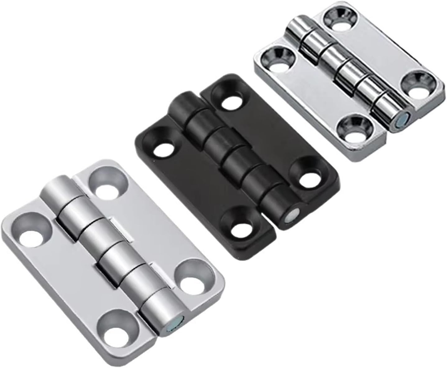 Kyuepong Chroming Electrical Cabinet Door Hinge, Zinc Alloy Embedded Countersunk Hinge For Industrial Electrical Cabinet Door Hinges 1Pcs(Chroming)