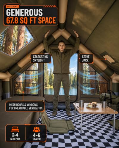 Inflatable Tent with TPU Support